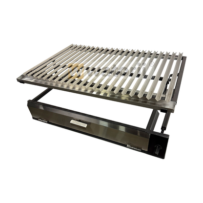 Parrilla a Carbón W800 1 Elevación Tapa Inox – vista 4