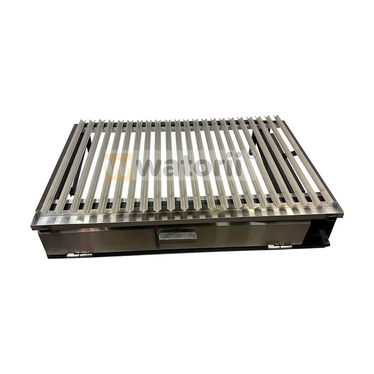 Parrilla a Carbón W800 1 Elevación Tapa Inox – vista 2