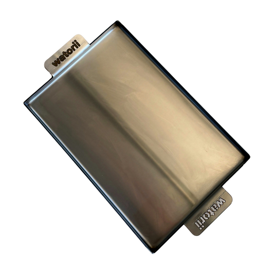 Plancha de acero inoxidable 30 × 45 cm