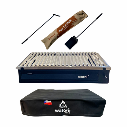 Parrilla a Carbón W900 1 Elevación Tapa W + Kit Asador – vista 7