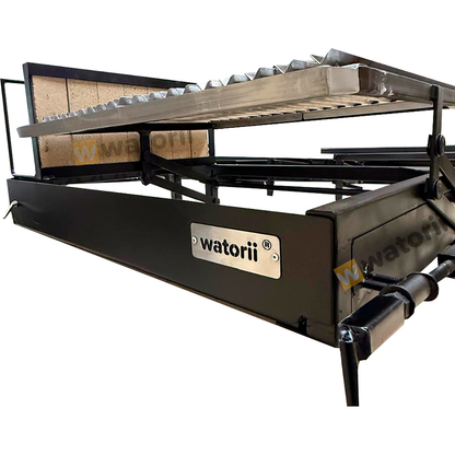 Parrilla TITAN Black Iron 100×55 + Leñero y Plancha – vista 4