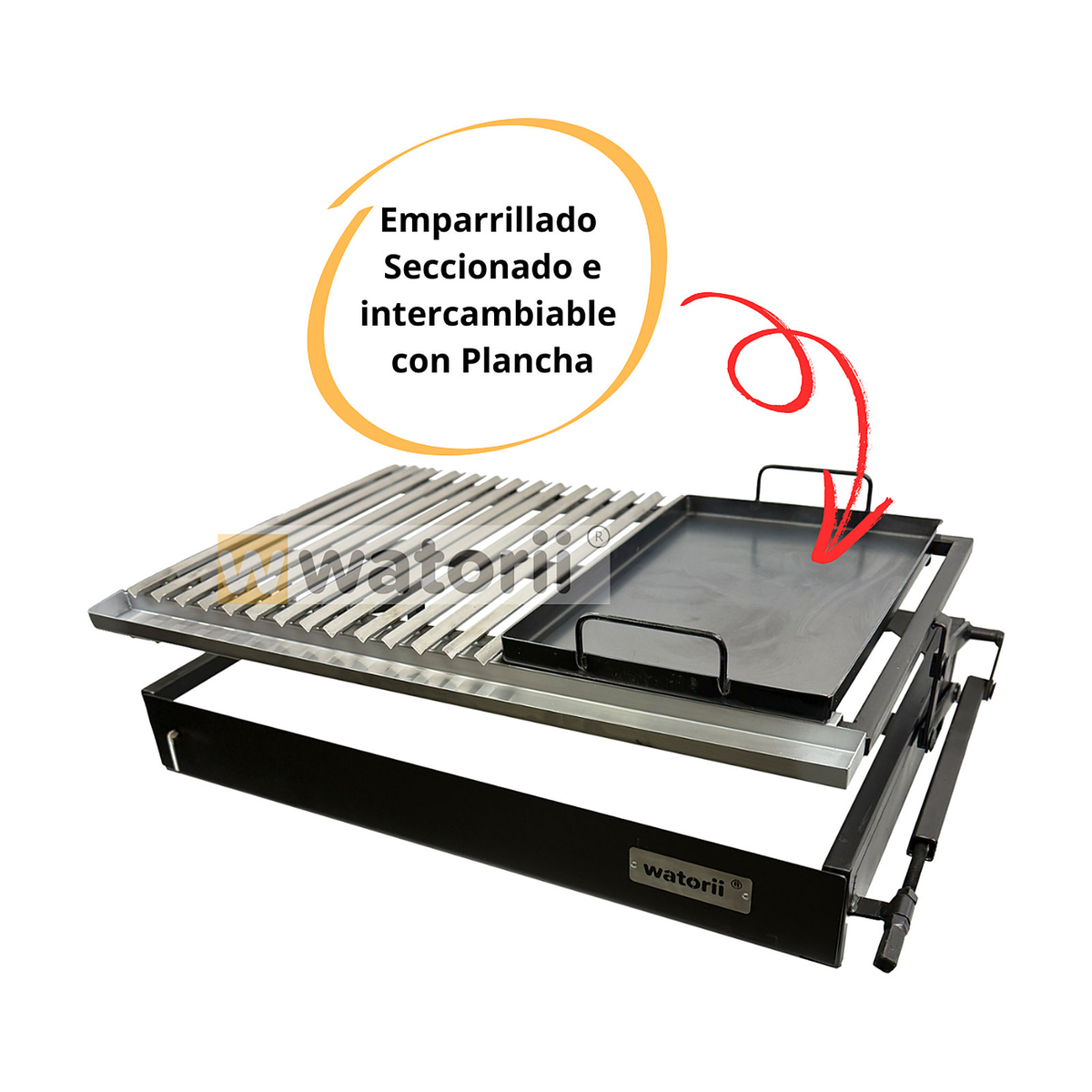Parrilla TITAN Black Iron W1000 + Plancha Intercambiable – vista 6