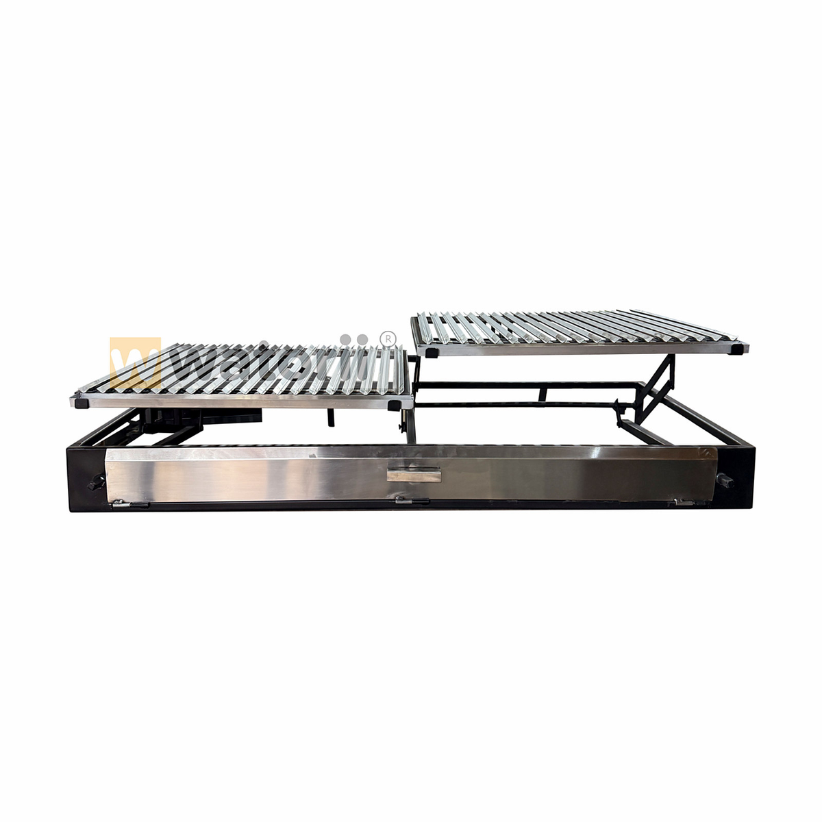 Parrilla a Carbón 2 Elevaciones 120×55 Tapa Acero – vista 2