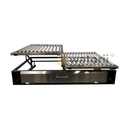 Parrilla a Carbón 2 Elevaciones 120×55 Tapa Acero – vista 5