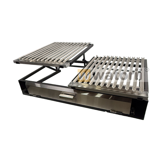 Parrilla a Carbón 2 Elevaciones 100×55 Tapa Acero – Watorii