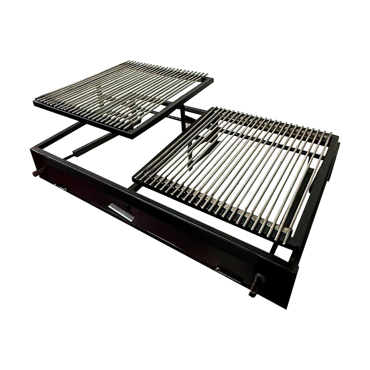 Parrilla a Carbón 2 Elevaciones 103×55 Barras Inox 6mm – vista 3