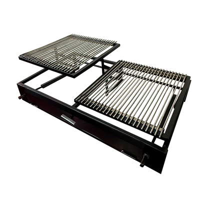Parrilla a Carbón 2 Elevaciones 103×55 Barras Inox 6mm – vista 3