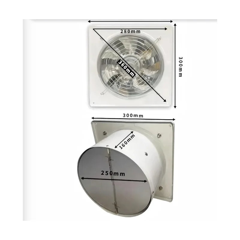 Medidas del extractor de 10 pulgadas