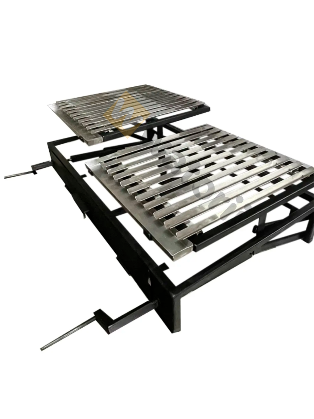 Parrilla Doble Elevación 93 x 53cm