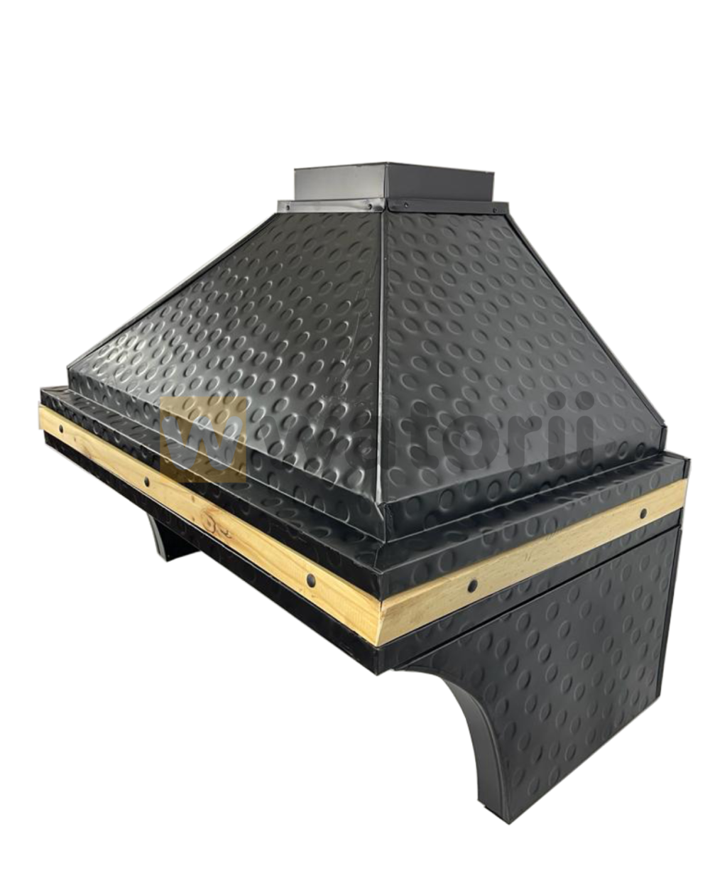 Pack Campana Martillada + Parrilla Black Iron W800 WATORII + 5 Kg DE Carbón Quebracho Blanco Argentino - Imagen 5