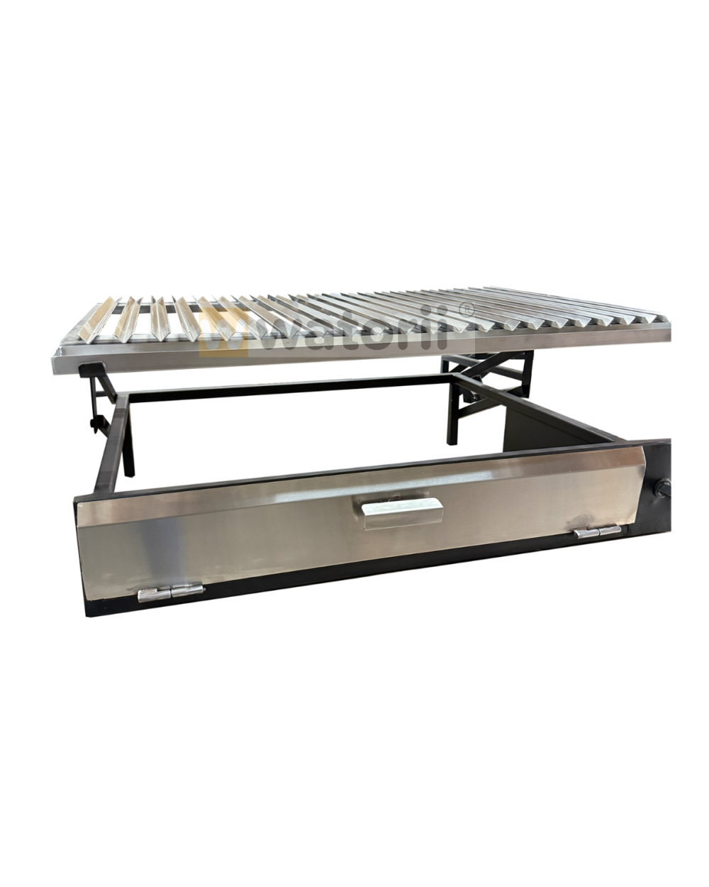 Parrilla W800 Tapa Acero Inoxidable