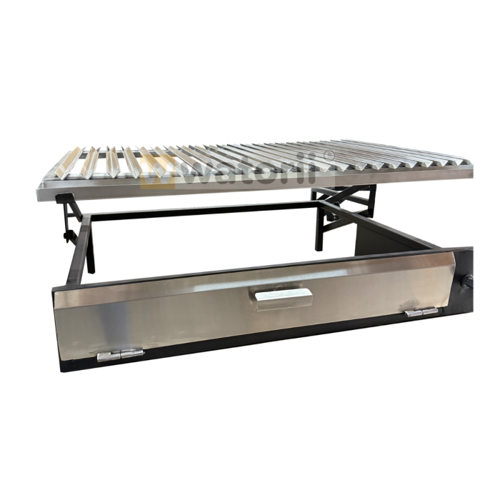 Parrilla W800 Tapa Acero Inoxidable