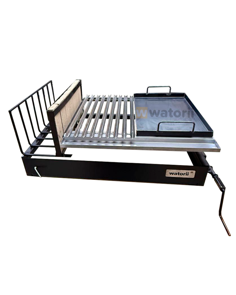 Parrilla con Leñero + Plancha 100X55 BLACK IRON (copia)