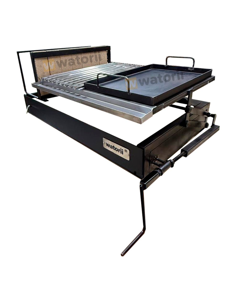 Parrilla con Leñero + Plancha 100X55 BLACK IRON (copia) - Imagen 2