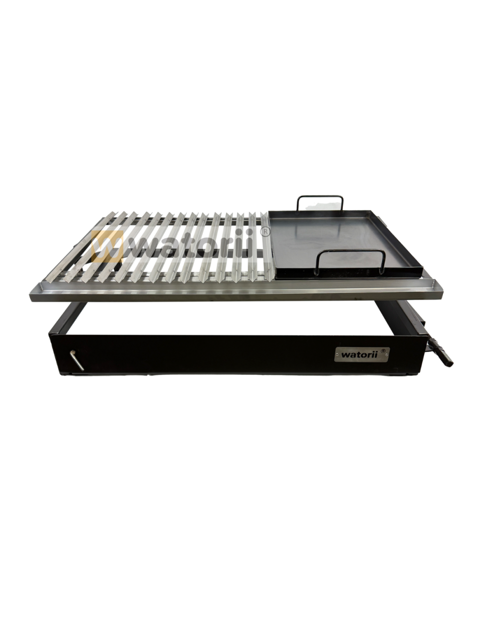 Parrilla TITAN Black Iron W800 PREMIUM + Plancha Intercambiable