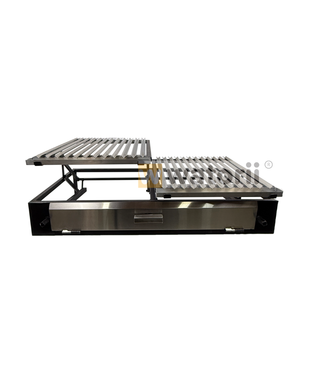 Parrilla Doble Elevación 120 x 55cm Tapa Acero - Imagen 5