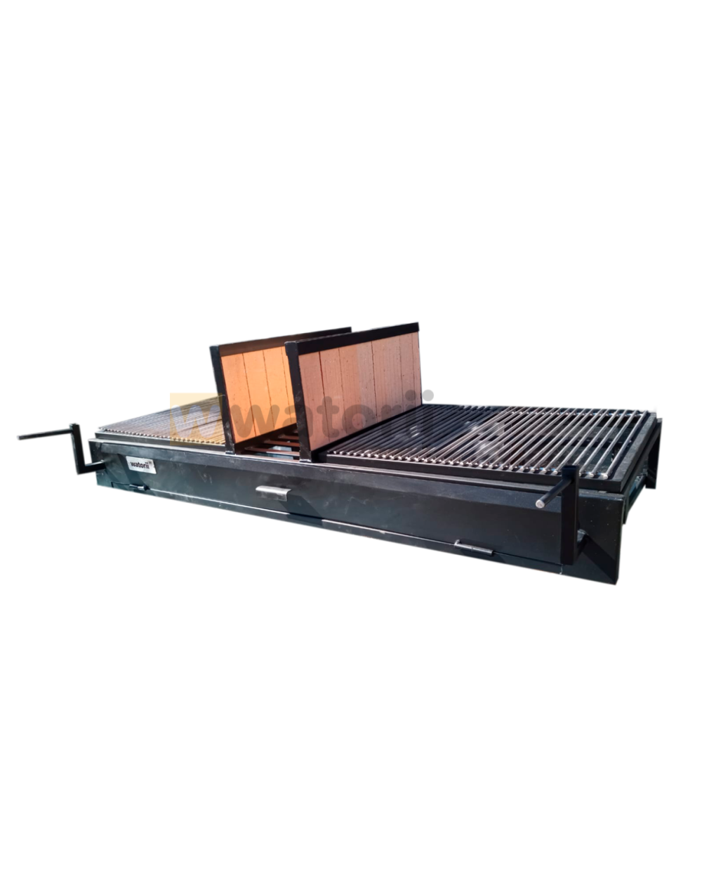 Parrilla Doble con Leñero 120X55 Barra Redonda - Imagen 4